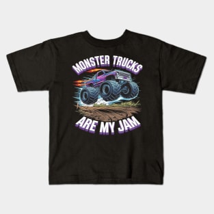 Monster Trucks are my Jam Kids T-Shirt